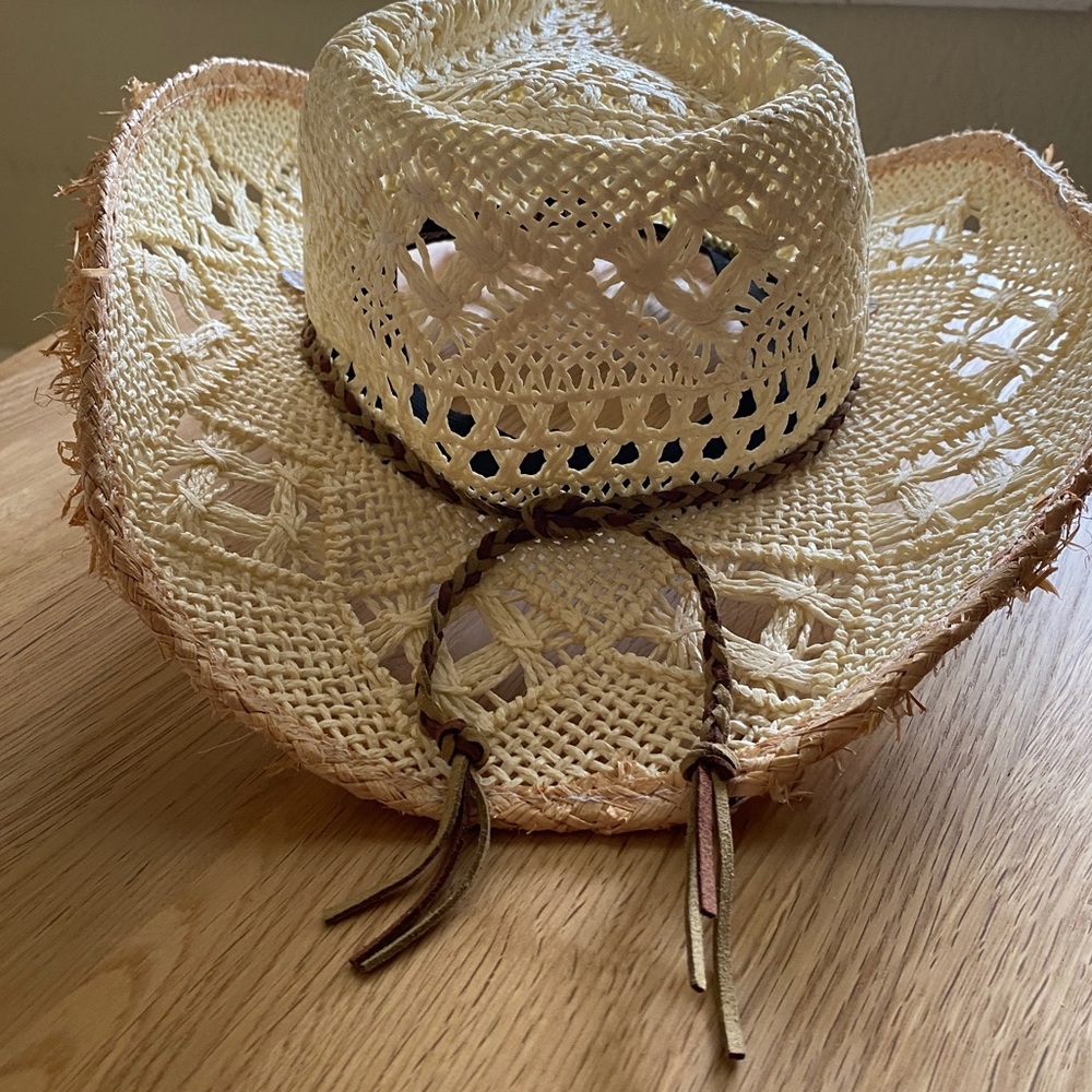 Cowboy hat women’s size M Down n Dirty beach coastal cowgirl l summer - Picture 3 of 6